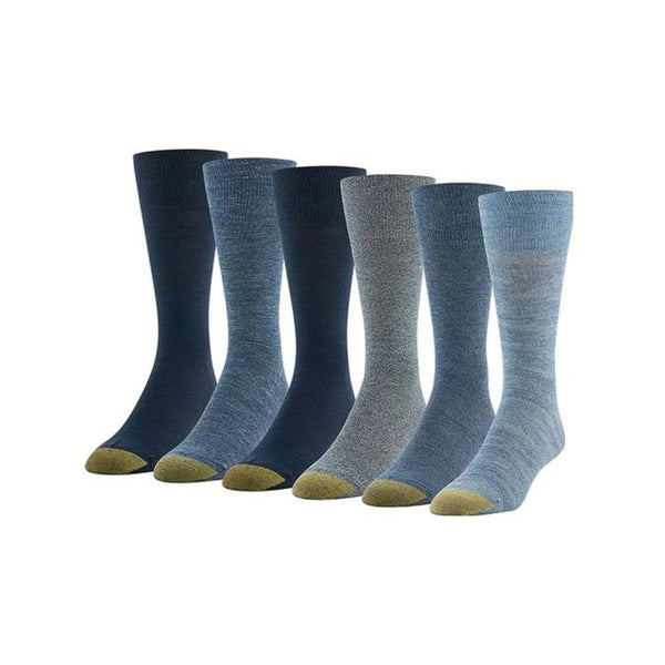 6-Pairs of GOLDTOE Mens Cambridge Crew Socks