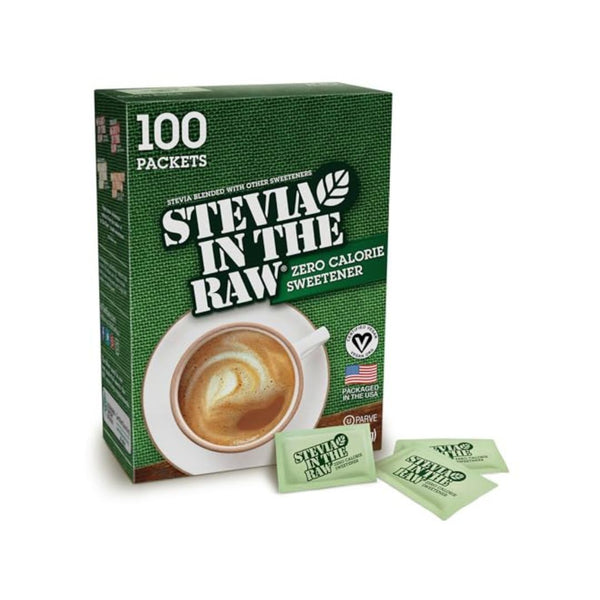 100 Packets of Stevia In The Raw, Plant Based Zero Calorie