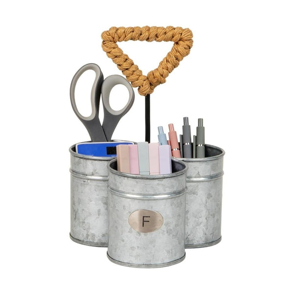 Mind Reader 3-Compartment Organizer with Handle