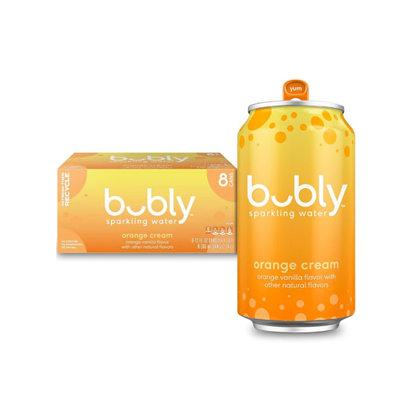 12 Cans of bubly Sparkling Water, Orange Creamsicle