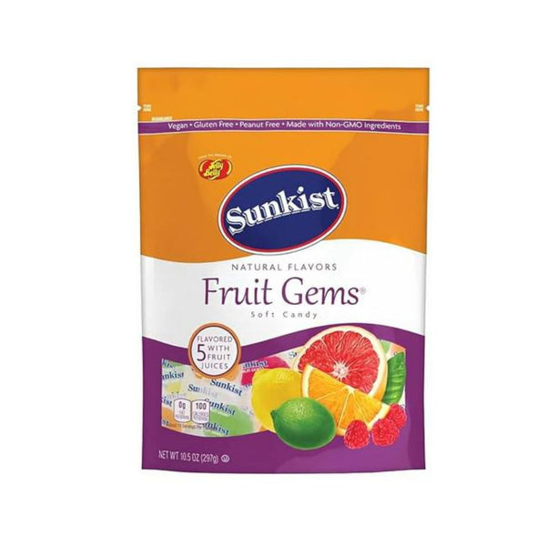 Jelly Belly Sunkist Assorted Fruit Gems, 10.5 Oz Bag