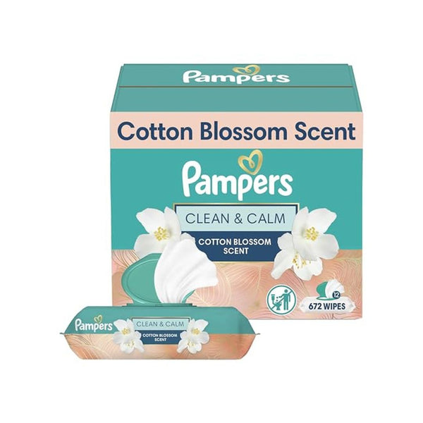 672 Count Pampers Baby Wipes Clean & Calm Scent