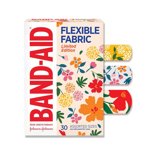 30-Count Band-Aid Brand Flexible Fabric Adhesive Bandages