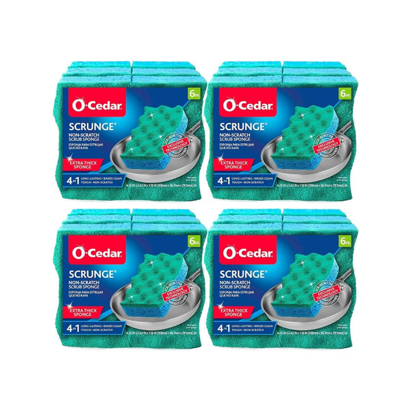 24 O-Cedar Multi-Use Scrunge Scrub Sponges