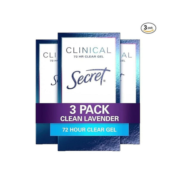 Pack of 3 Secret Clinical Strength Antiperspirant Deodorant for Women