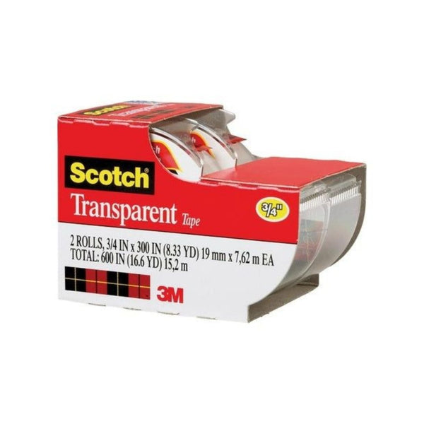 2 Rolls Scotch Transparent Tape