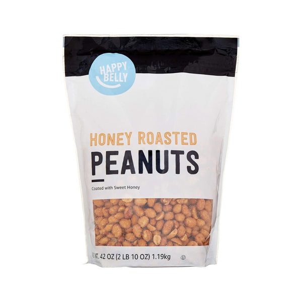 Amazon Brand – Happy Belly Peanuts, Honey Roasted (42 ounce)