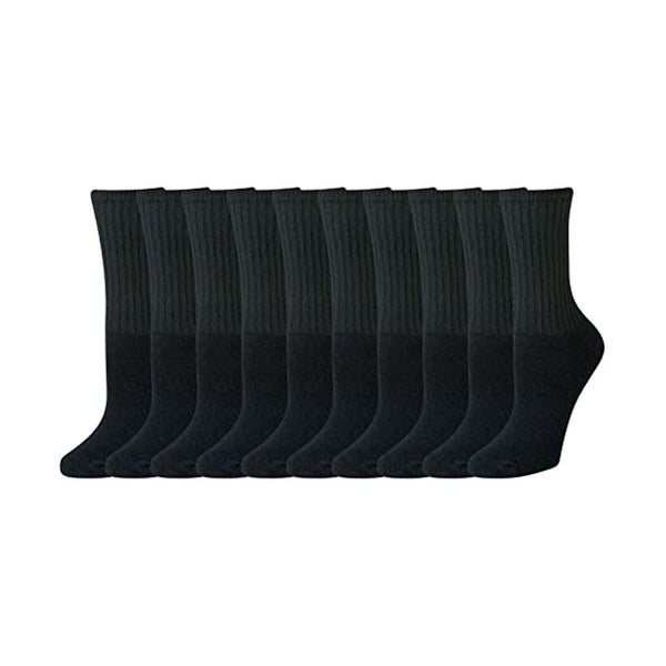 10 Pack Amazon Essentials Women's Cotton Crew Socks Cushioned