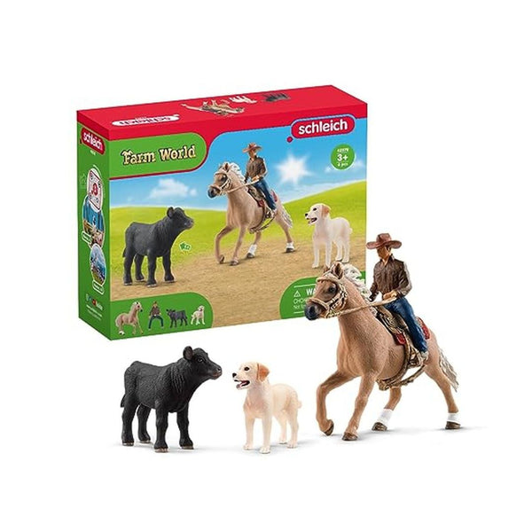 6 Piece Schleich Rodeo Farm Animal Playset