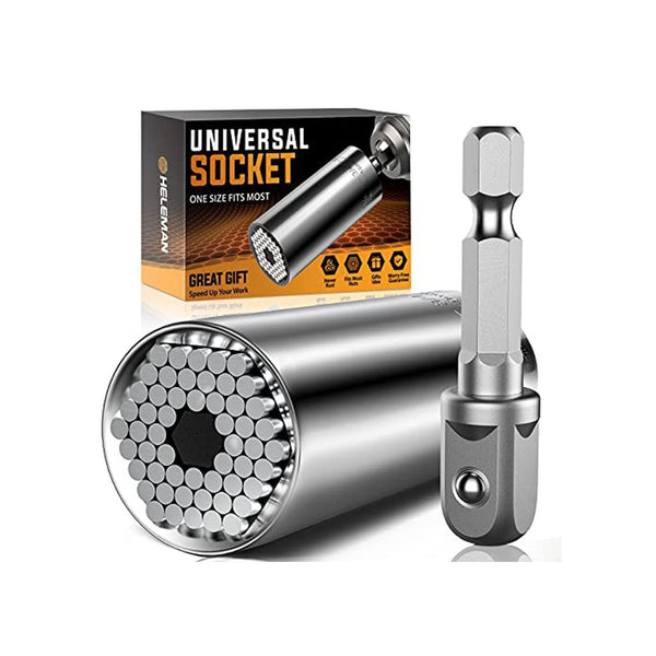 Universal Socket Tool Set with Drill Adapter (7-19mm)