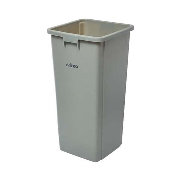 23 Gallon Winco Commercial Square Plastic Trash Can