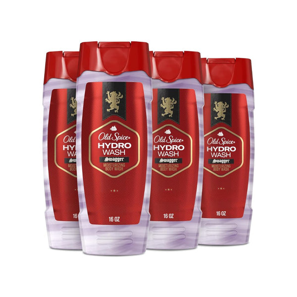 4 Bottles of Old Spice Moisturizing Body Wash for Men