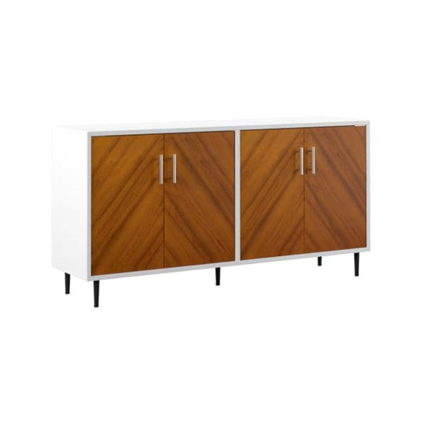 Walker Edison Modern 4 Door Bookmatch Buffet