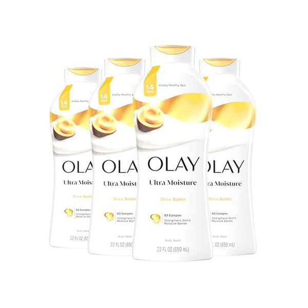 4 Pack Olay Ultra Moisture Body Wash, 22 fl oz