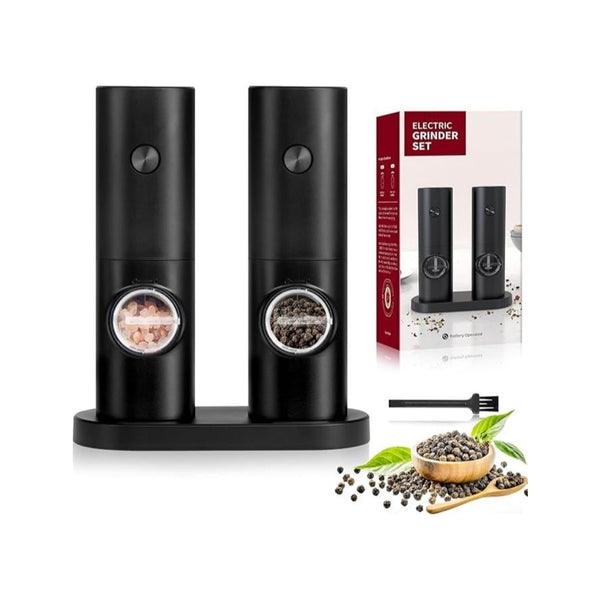 Simple Deluxe Electric Salt and Pepper Grinder Set