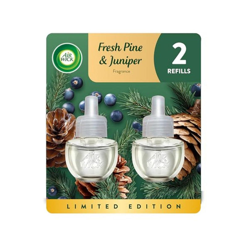 2 Pack Air Wick Scented Oil Refills Fresh Pine Juniper