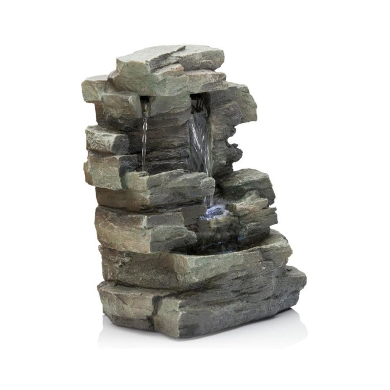 Alpine Corporation 13″H Indoor 4-Tier Cascading Tabletop Fountain