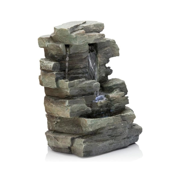 Alpine Corporation 13″H Indoor 4-Tier Cascading Tabletop Fountain