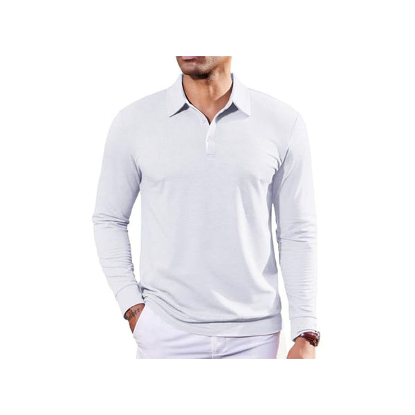 COOFANDY Men's Long Sleeve Polo Golf Shirt