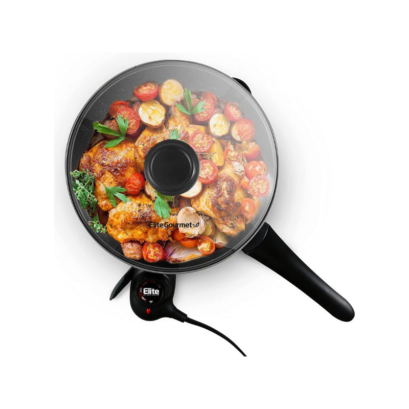 Elite Gourmet Scratch Resistant 10.5-inch (2Qt) Fry Pan
