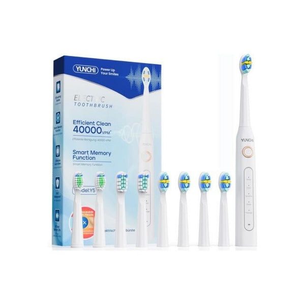 Electric Toothbrush with 8 Brush Heads & 5 Modes