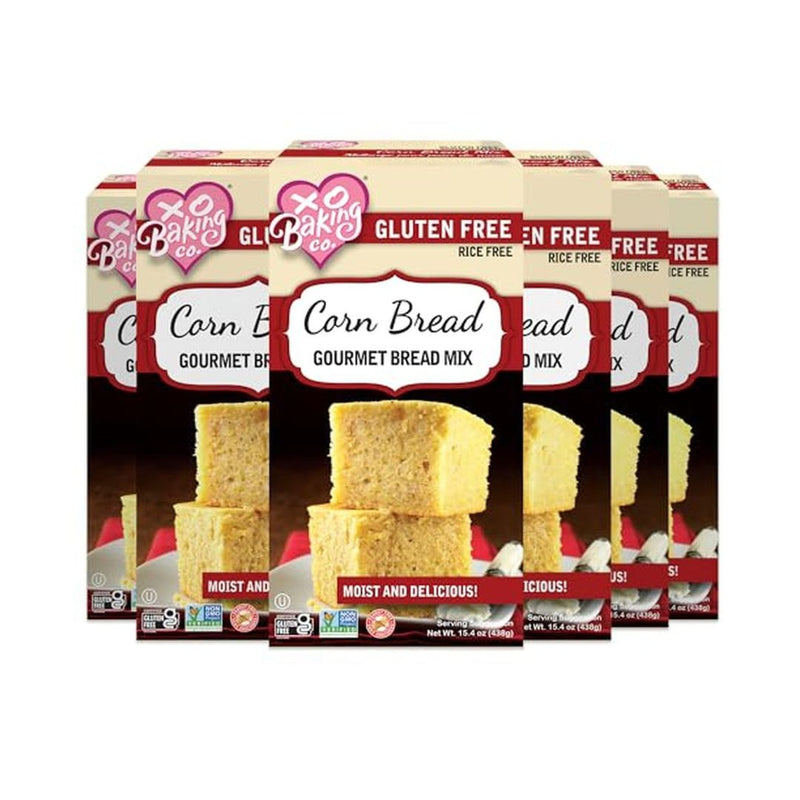 6 Pack Gluten Free Cornbread Mix, Non-GMO (OU)