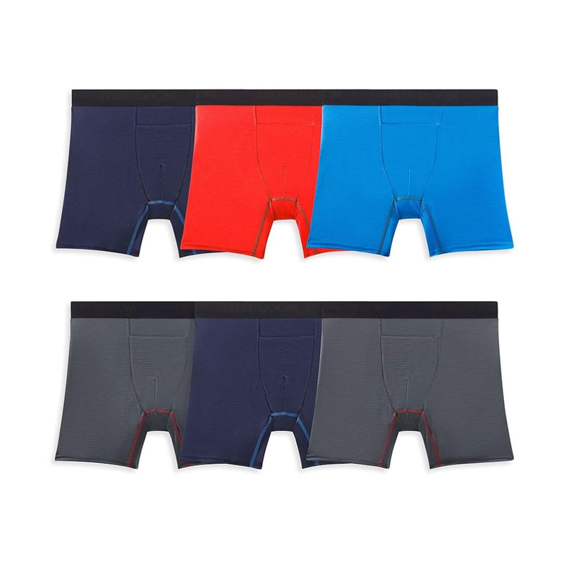 6 Fruit of the Loom Mens 4-way Stretch Boxer Briefs