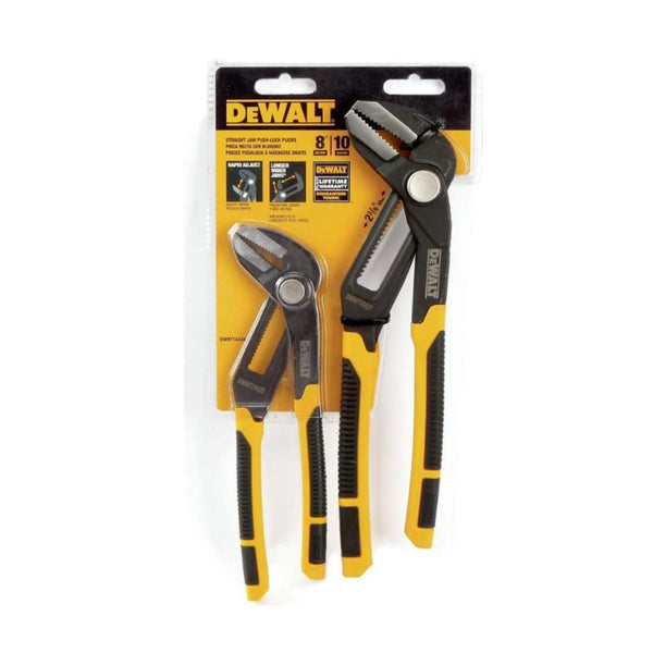 Dewalt 8-inch and 10-inch Pushlock Pliers Set