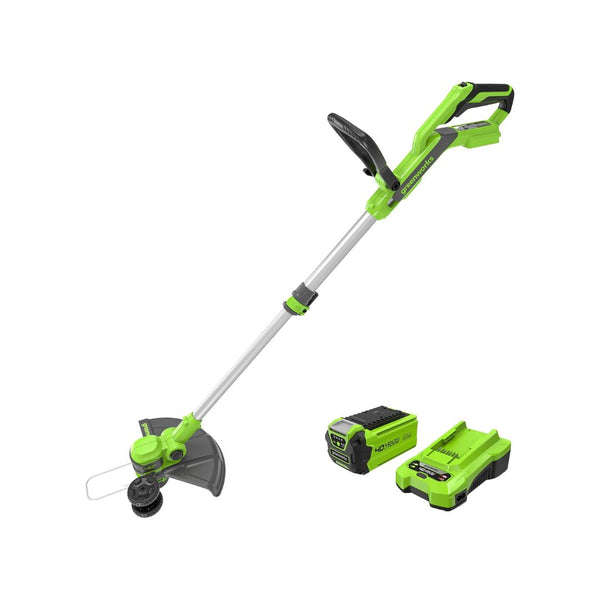Greenworks 40V Cordless 2-in-1 Trimmer Edger (Gen 2), 2.0Ah Battery & Charger