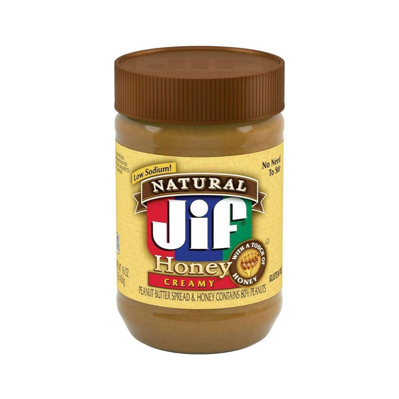 Jif Natural Creamy Peanut Butter Spread and Honey