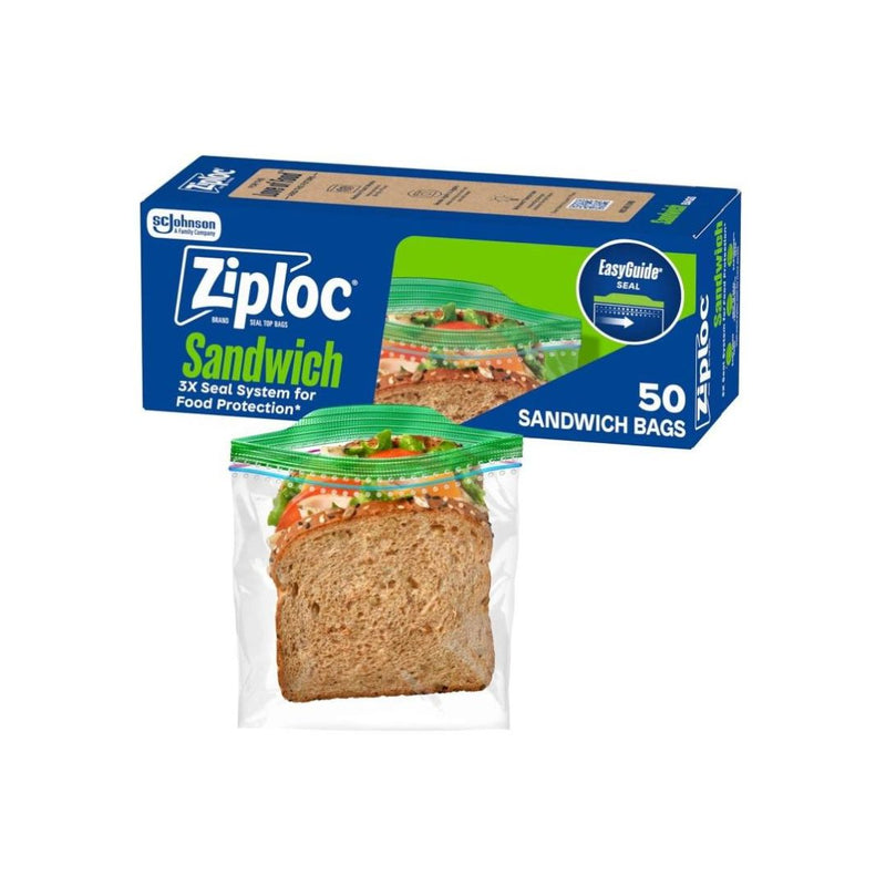 50 Ziploc Sandwich Bags