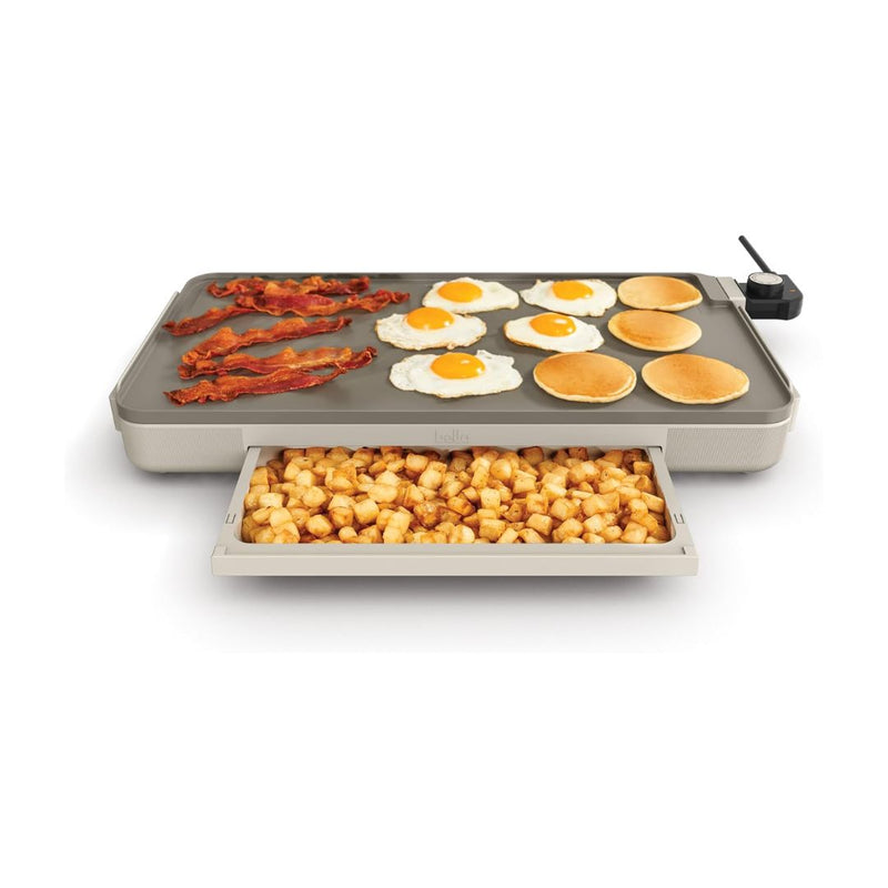 bella 12″ x 22″ Electric Griddle with Warming Tray
