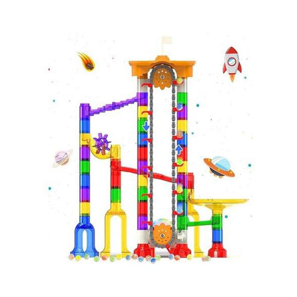Motorized Marble Run Stem Construction Building Educational Toy