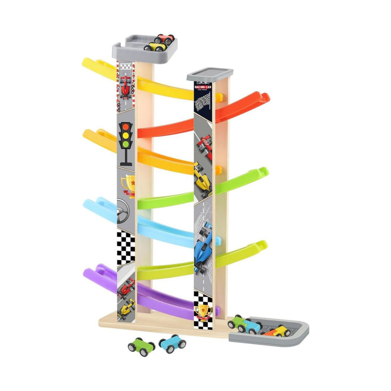 Kids Wooden Car Ramp Toy