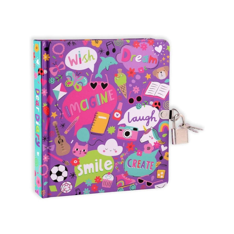 My Favorite Things Lock and Key Diary Notebook