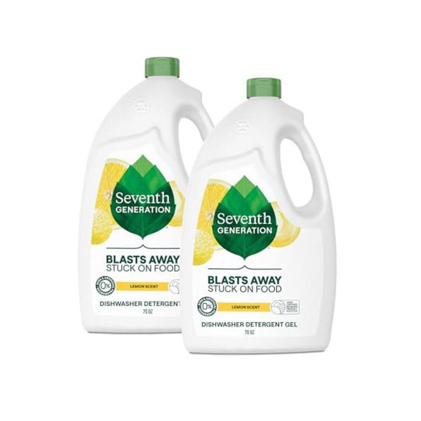 2 Pack Seventh Generation Dishwasher Gel 70 oz