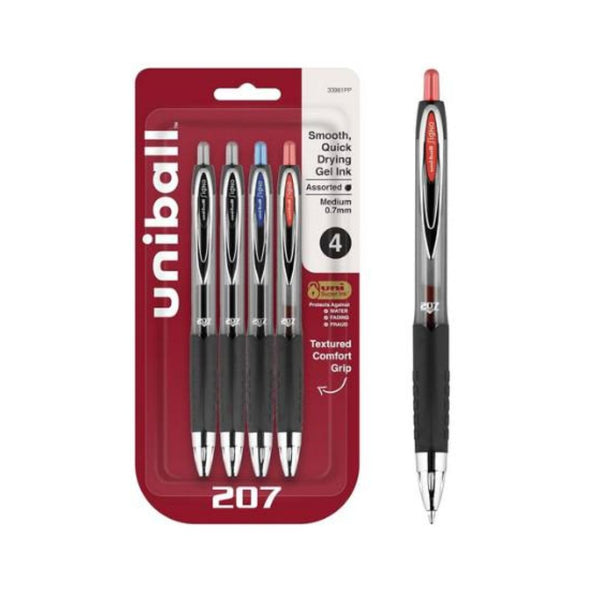 4 uni-ball Retractable Gel Pens