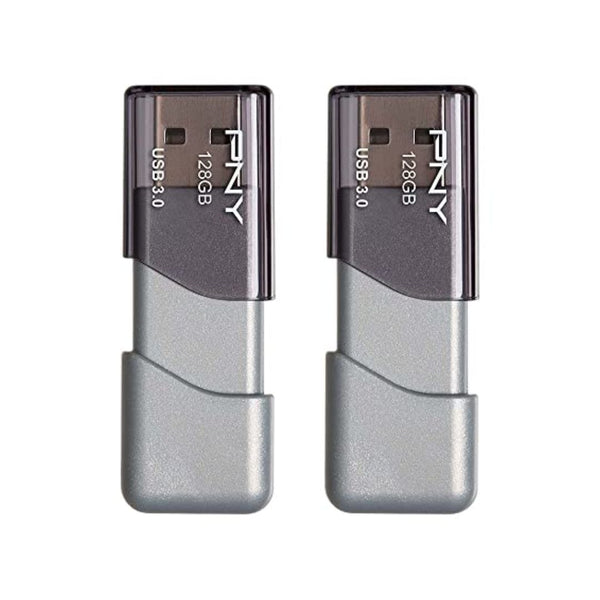2 Pack Of PNY 128GB Turbo Attache 3 USB 3.0 Flash Drives