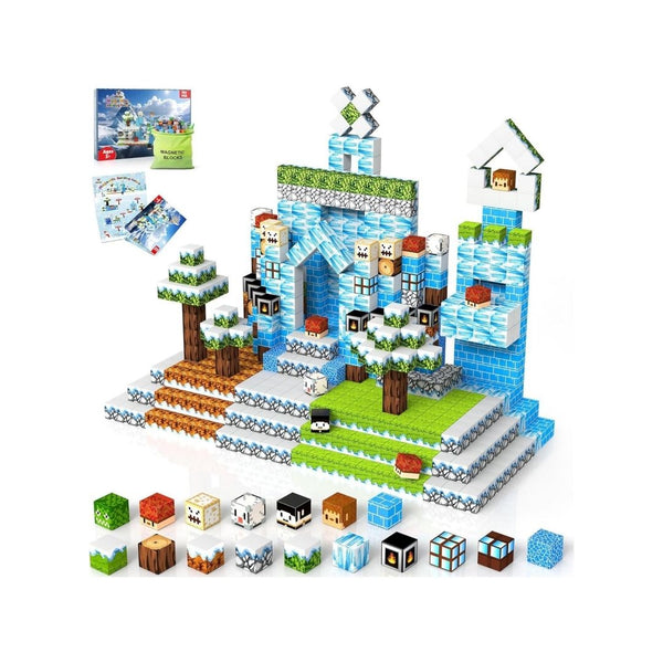 150-Pcs Snow Mountain World Magnetic Blocks