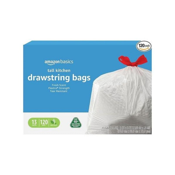 120 Amazon Basics 13 Gallon Kitchen Trash Bags