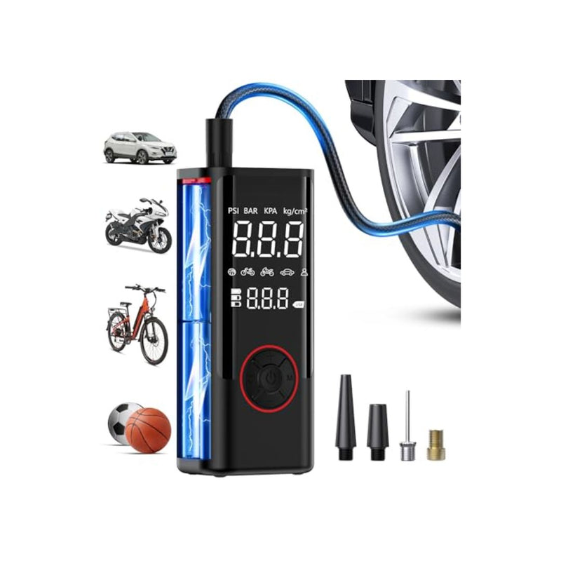 Portable Air Compressor Tire Inflator With Pressure Gauge