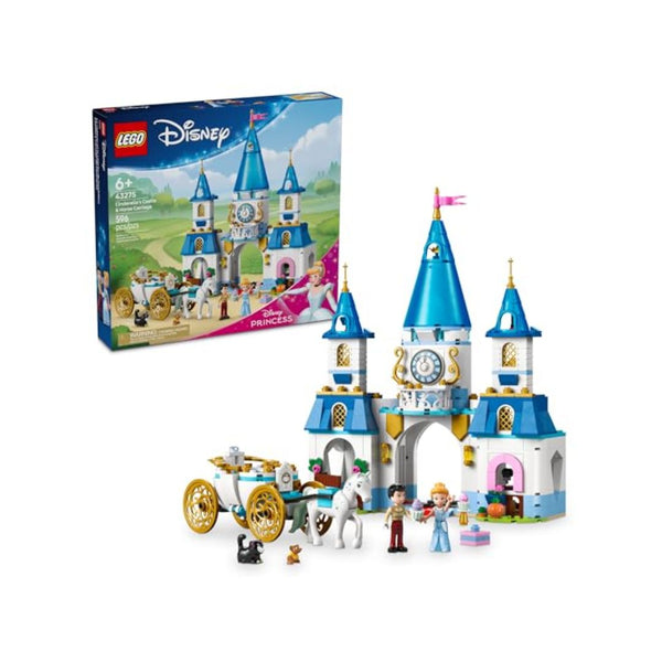 596-Pcs LEGO Disney Princess Cinderella's Castle And Horse Carriage Playset