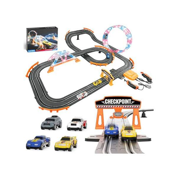 4 Car Electric Slot Race Track Set