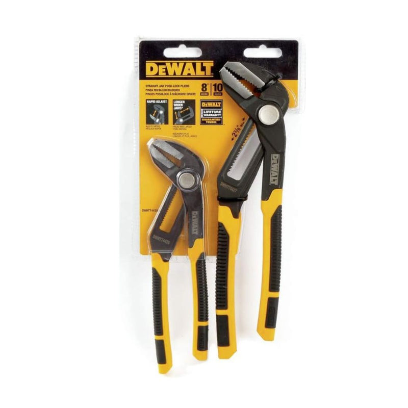 Dewalt 8-inch and 10-inch Pushlock Pliers Set