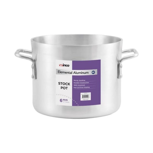 32 Quart Winco Commercial-Grade Aluminium Stock Pot