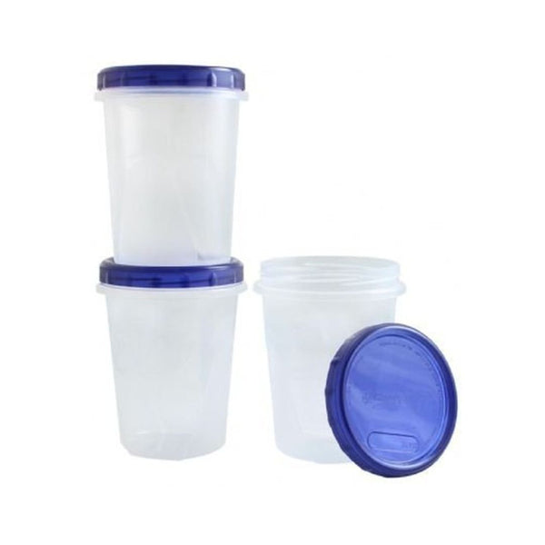 3 Pack 32oz Twist Top Food Storage Containers