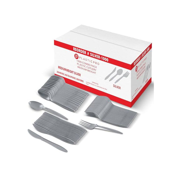 1,000-Piece Disposable Cutlery Combo Set