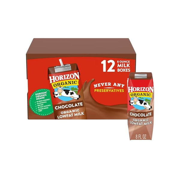 12 Pack Horizon Organic 1% Chocolate Milk Boxes (OU-D)