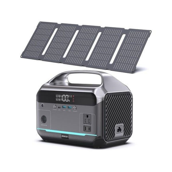 Portable Power Station with 40W Solar Panel