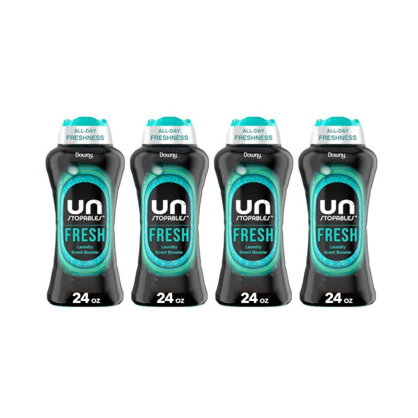 4 Pack 24 oz Downy Unstopables In-Wash Scent Booster Beads